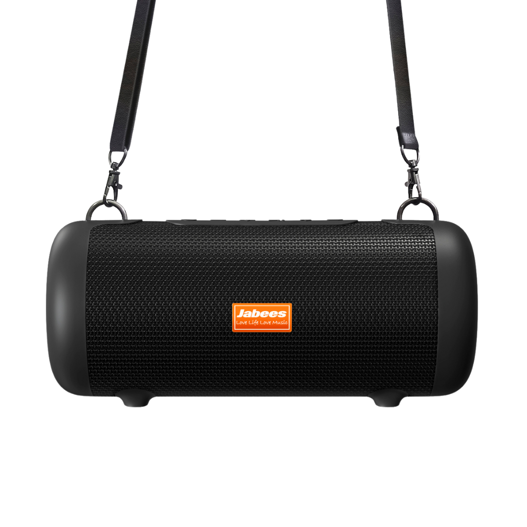 30W portable outdoor speaker with nylon strap and USB charge out